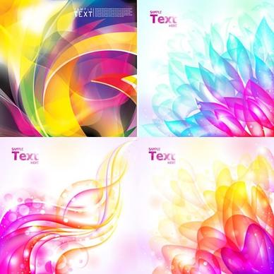 decorative background templates colorful twinkling motion decor