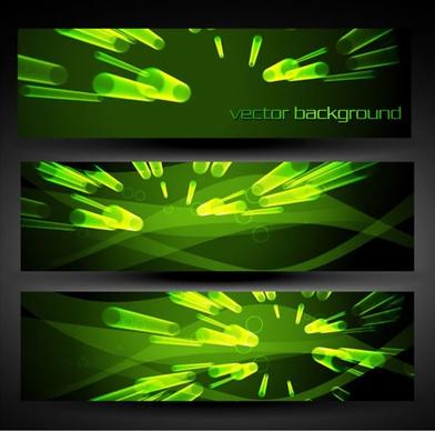 technology background templates dynamic green light effect 3d