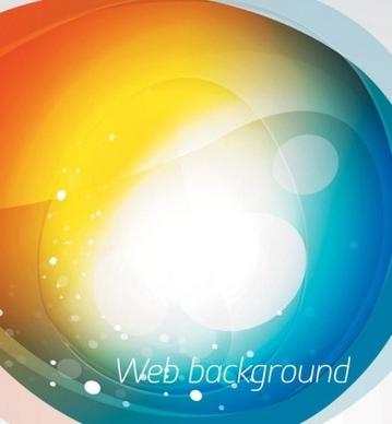 brilliant web colorful background vector set