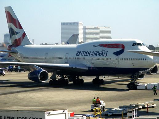british airways 747 400 visiting from london