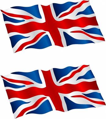 British Flag Flying in the Wind
