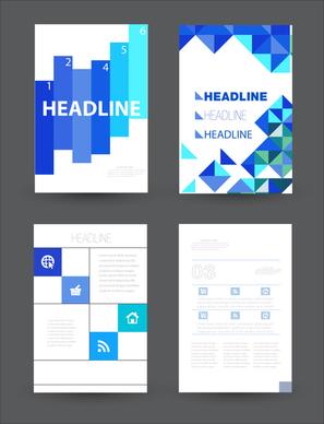 brochure vector design with bright background layout