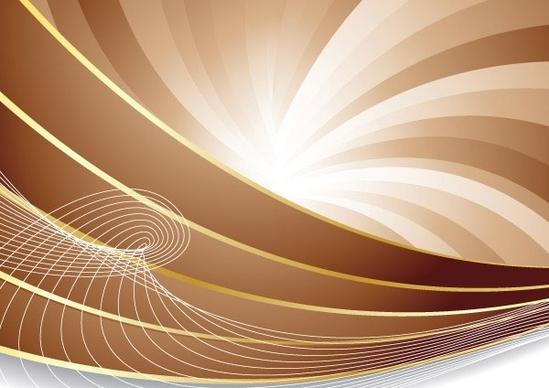 brown dynamic lines of the background vector 3