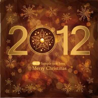 brown gorgeous christmas background 01 vector
