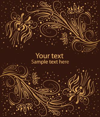 brown ornaments vector backgrounds art