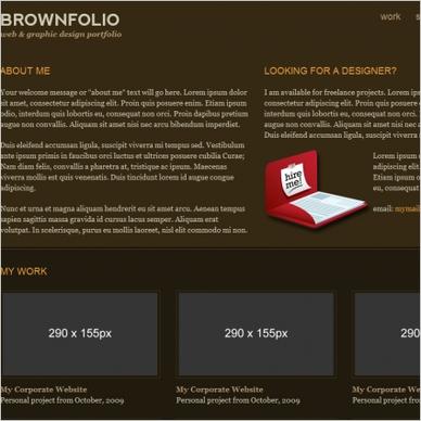 BrownFolio Template