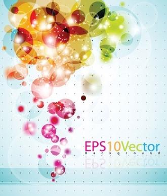 bubble colorful shiny background vector graphics
