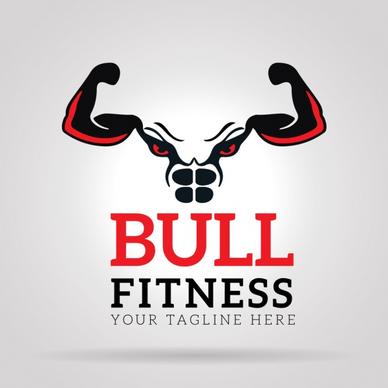 bull fitness gym logo