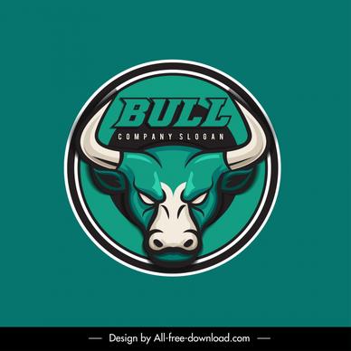bull head logotype flat aggressive sketch