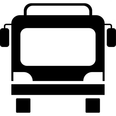bus svg  icon flat silhouette geometric sketch