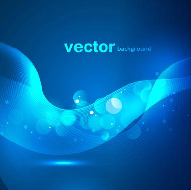 business blue colorful vector background wave design