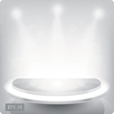 business booth lighting effects vector background