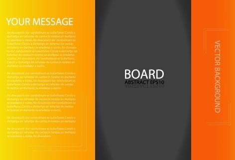 business brochure template background vector set