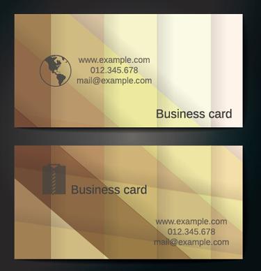 business card abstract shape vector template