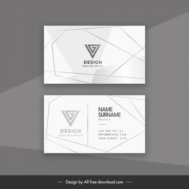 name card visiting card business card geometrical template  