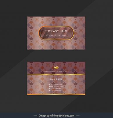 business card template elegant glass texture floral decor