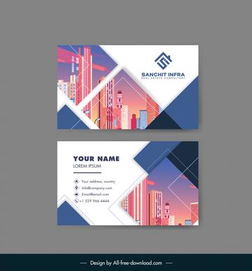 business card template landscape architecture design