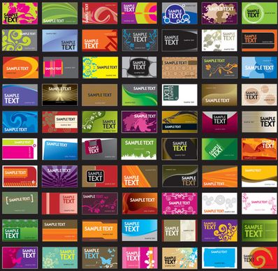 business card template vector