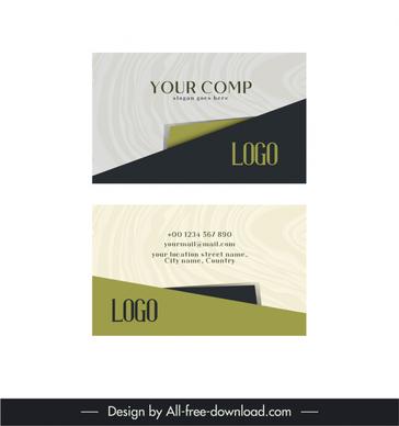 business card templates elegant modern geometric decor