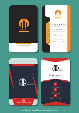 business card templates elegant vertical design
