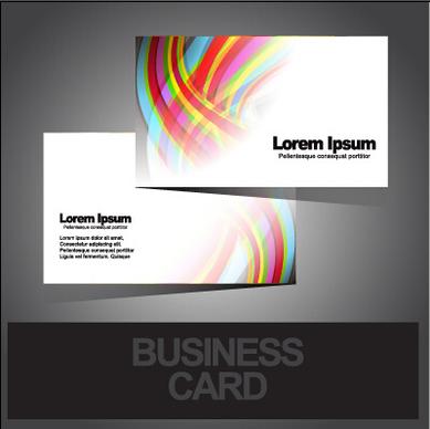 business cards abstract design vector set