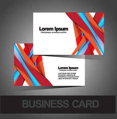 business cards abstract design vector set