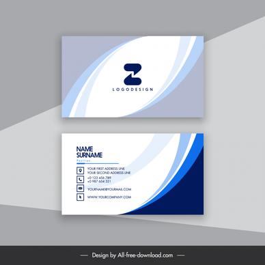 visiting card business cards  templates elegant dynamic curves decor
