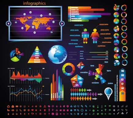 business color data statements vector