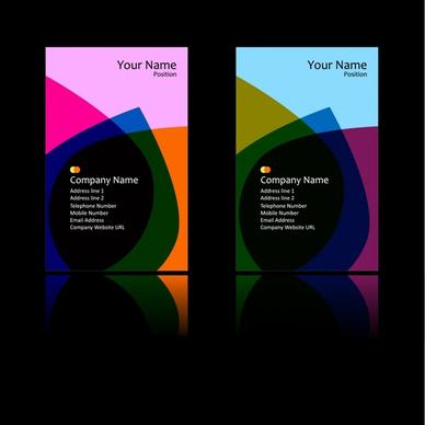 corporation brochure templates dark colorful abstract decor