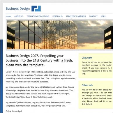 Business Design 2007 Template