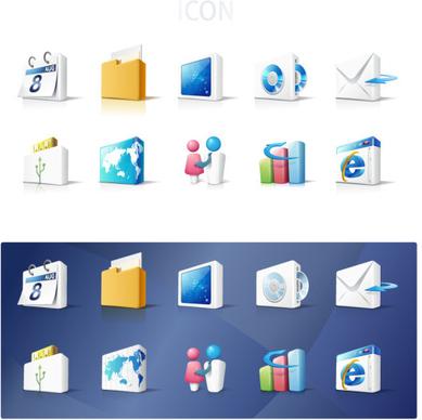 business elements icon vector