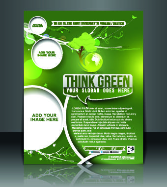 business flyer and brochure cover design vector