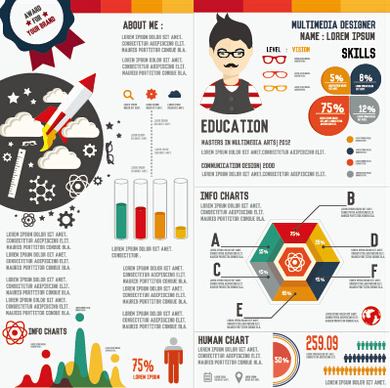 business infographic creative design74