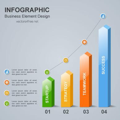 business infographic design element vector with place for your text and icons adobe illustrator ai cs6