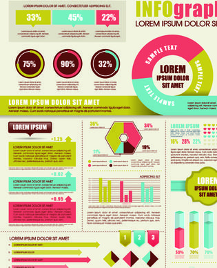 business infographic design elements vector