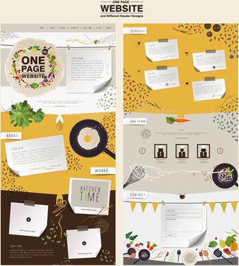business page design template vector