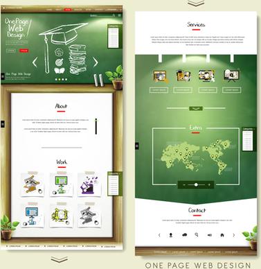 business page design template vector