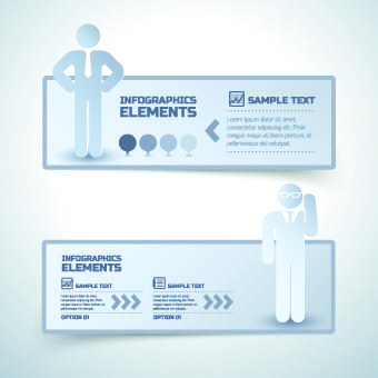 business people infographics banner vector