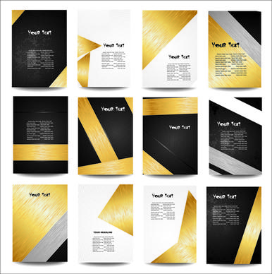 business posters cover template vector set