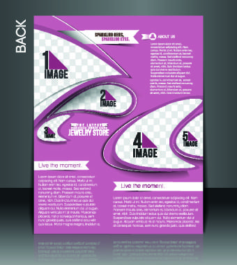 business style cover design elements vector