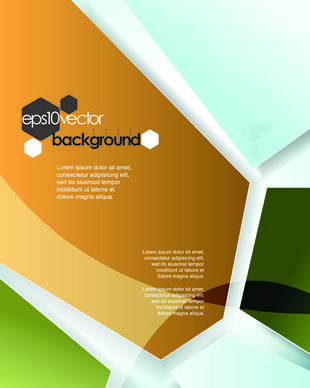 business style modern background vector set