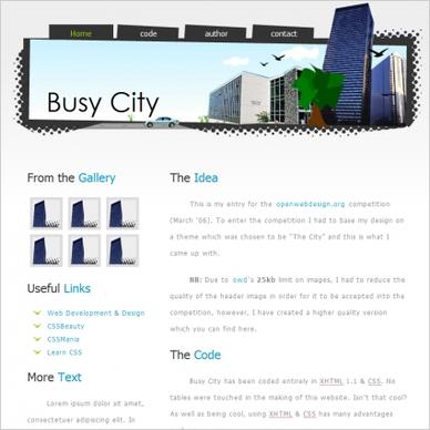 Busy City Template