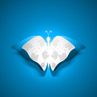 butterfly artistic styles blue colorful vector background