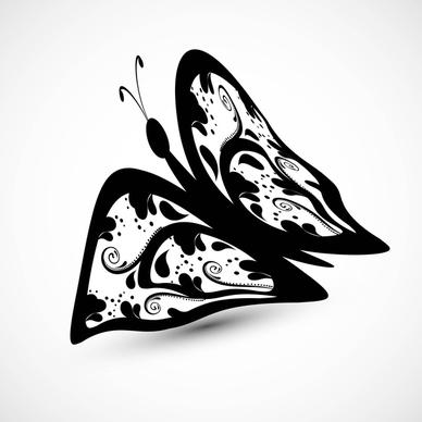 butterfly artistic styles vector background
