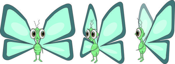 butterfly character design