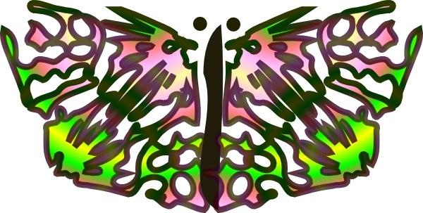 Butterfly From Star clip art