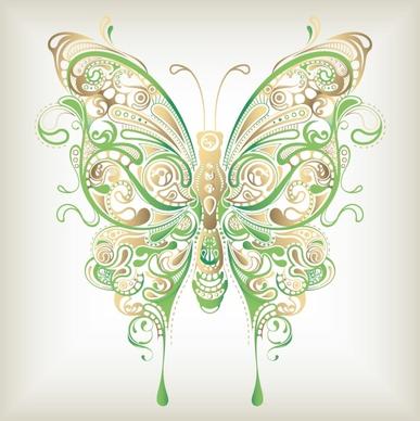 butterfly pattern 04 vector