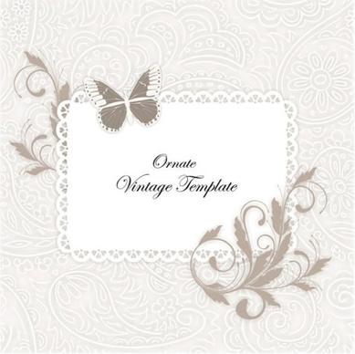 butterfly pattern vector labels