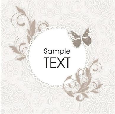butterfly pattern vector labels