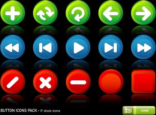 Button Icons Pack icons pack
